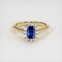 1.20 Ct. Sapphire Ring, 18K Yellow Gold 1