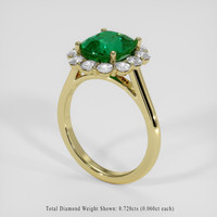 2.79 Ct. Emerald Ring, 18K Yellow Gold 2