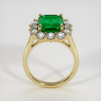 2.57 Ct. Emerald Ring, 18K Yellow Gold 3