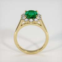 2.03 Ct. Emerald Ring, 18K Yellow Gold 3