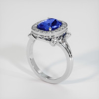 3.02 Ct. Sapphire Ring, Platinum 950 2