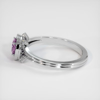 1.07 Ct. Pink Sapphire Ring, Platinum 950 4