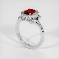 1.08 Ct. Ruby Ring, Platinum 950 2