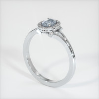 0.80 Ct. Sapphire Ring, Platinum 950 2