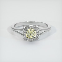 1.05 Ct. Yellow Sapphire Ring, Platinum 950 1