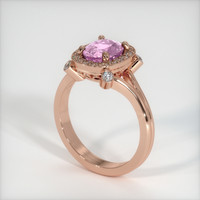 1.09 Ct. Sapphire Ring, 14K Rose Gold 2