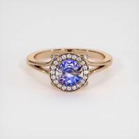 1.01 Ct. Bi Color Sapphire Ring, 18K Rose Gold 1