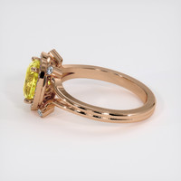 2.57 Ct. Yellow Sapphire Ring, 18K Rose Gold 4