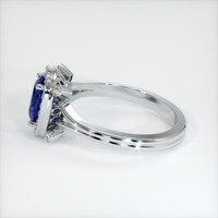 1.20 Ct. Blue Sapphire Ring, 10K White Gold 4