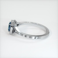 0.79 Ct. Sapphire Ring, 14K White Gold 4