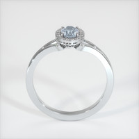 0.80 Ct. Sapphire Ring, 14K White Gold 3