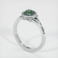 1.01 Ct. Sapphire Ring, 14K White Gold 2