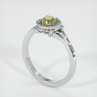 1.02 Ct. Sapphire Ring, 14K White Gold 2