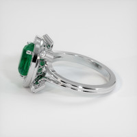1.84 Ct. Emerald Ring, 18K White Gold 4