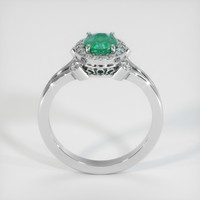 0.82 Ct. Emerald Ring, 18K White Gold 3