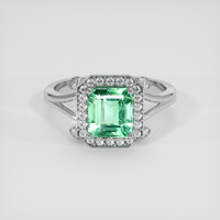 1.62 Ct. Emerald Ring, 18K White Gold 1