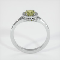1.02 Ct. Yellow Sapphire Ring, 18K White Gold 3
