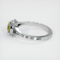 1.02 Ct. Yellow Sapphire Ring, 18K White Gold 4