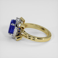 3.54 Ct. Color Change Sapphire Ring, 14K White & Yellow 4