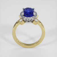 3.54 Ct. Color Change Sapphire Ring, 18K White & Yellow 3