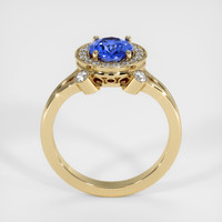 1.13 Ct. Blue Sapphire Ring, 10K Yellow Gold 3