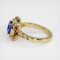 1.13 Ct. Blue Sapphire Ring, 10K Yellow Gold 4