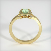 0.95 Ct. Yellowish Green Sapphire Ring, 10K Yellow Gold 3