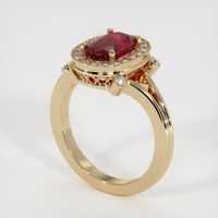 1.89 Ct. Ruby Ring, 14K Yellow Gold 2