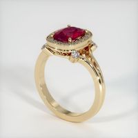 2.20 Ct. Ruby Ring, 14K Yellow Gold 2