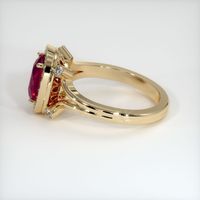 2.20 Ct. Ruby Ring, 14K Yellow Gold 4