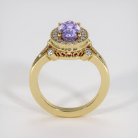 2.90 Ct. Violet Sapphire Ring, 14K Yellow Gold 3