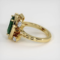 3.55 Ct. Green Sapphire Ring, 14K Yellow Gold 4