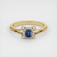 0.40 Ct. Sapphire Ring, 18K Yellow Gold 1