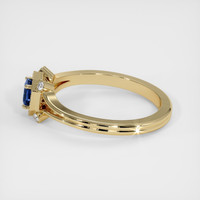 0.40 Ct. Sapphire Ring, 18K Yellow Gold 4