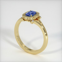 1.00 Ct. Sapphire Ring, 18K Yellow Gold 2