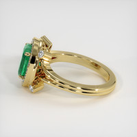 1.90 Ct. Emerald Ring, 18K Yellow Gold 4