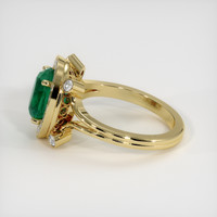 1.84 Ct. Emerald Ring, 18K Yellow Gold 4