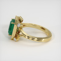 1.91 Ct. Emerald Ring, 18K Yellow Gold 4