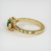 Pave Emerald Ring 0.21 Ct., 18K Yellow Gold Preview