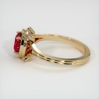 1.39 Ct. Ruby Ring, 18K Yellow Gold 4