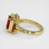 2.00 Ct. Ruby Ring, 18K Yellow Gold 4