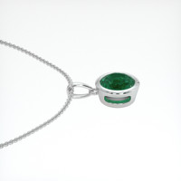 0.95 Ct. Emerald Necklace, Platinum 950 3
