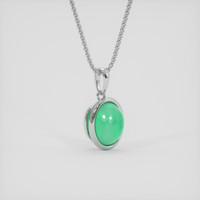 1.28 Ct. Emerald Pendant, Platinum 950 2