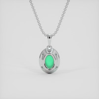 1.28 Ct. Emerald Pendant, Platinum 950 4