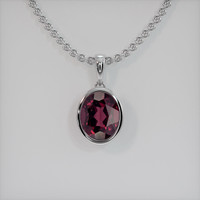 2.83 Ct. Gemstone Necklace, Platinum 950 1