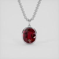4.52 Ct. Ruby Pendant, Platinum 950 1
