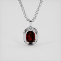 4.52 Ct. Ruby Pendant, Platinum 950 4