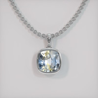 2.76 Ct. Sapphire Necklace, Platinum 950 1