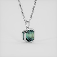 3.02 Ct. Bi Color Sapphire Pendant, Platinum 950 2