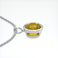 4.08 Ct. Yellow Sapphire Necklace, Platinum 950 3